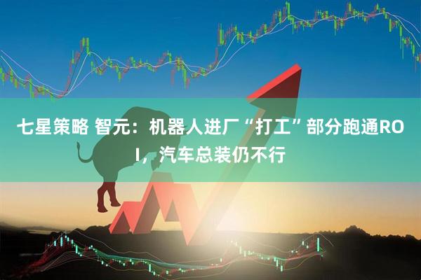 七星策略 智元:机器人进厂“打工”部分跑通ROI,汽车总装仍不行