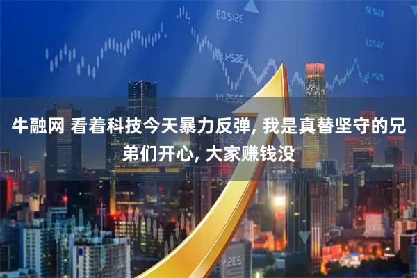 牛融网 看着科技今天暴力反弹, 我是真替坚守的兄弟们开心, 大家赚钱没
