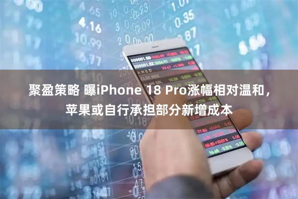 聚盈策略 曝iPhone 18 Pro涨幅相对温和，苹果或自行承担部分新增成本